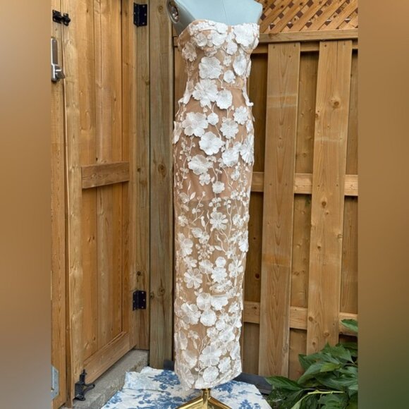 🆕 BRONX & BANCO 🧿 NWOT Jasmine Blanc Bridal Maxi Dress, Sz XS US 2 - Picture 6 of 15